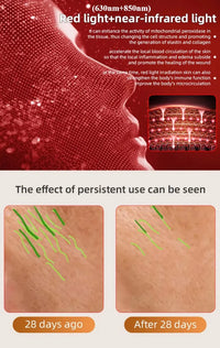 7 Color Red Light Therapy Mask Silicone LED Face Mask Skin Care at Home with Eye Protection Cushion For Anti Aging Wrinkles