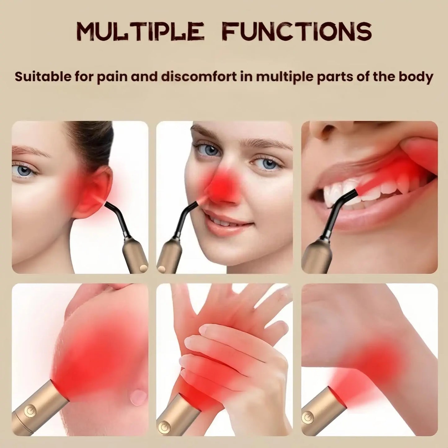 Portable Red Light Therapy Device for Joints & Muscles Pain Relief near Infrared 810nm 850nm 940nm Wavelengths
