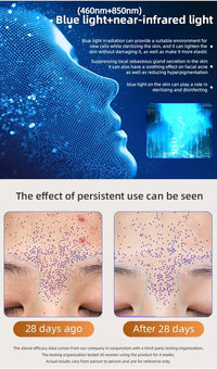 7 Color Red Light Therapy Mask Silicone LED Face Mask Skin Care at Home with Eye Protection Cushion For Anti Aging Wrinkles