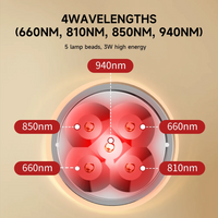 Portable Red Light Therapy Device for Joints & Muscles Pain Relief near Infrared 810nm 850nm 940nm Wavelengths