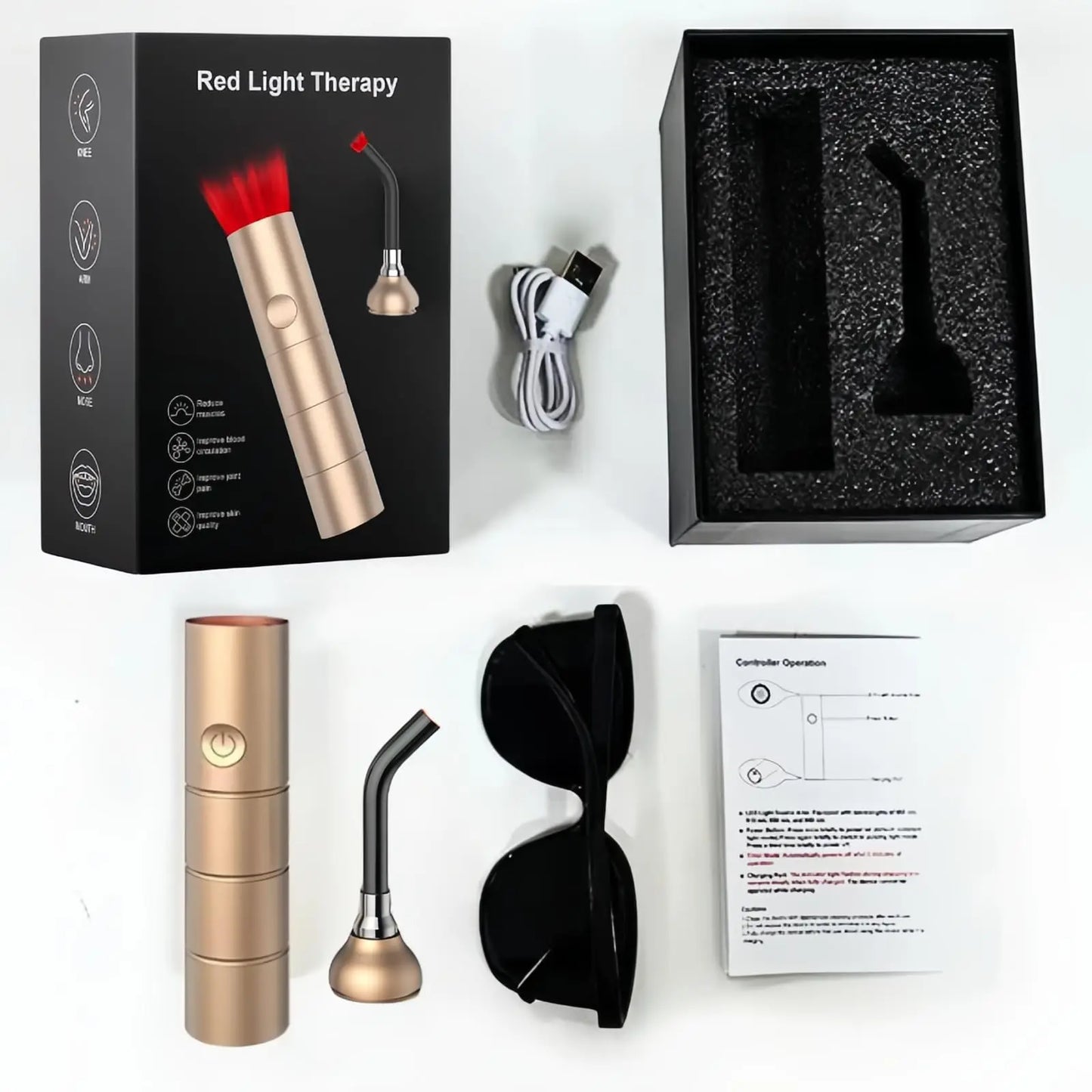 Portable Red Light Therapy Device for Joints & Muscles Pain Relief near Infrared 810nm 850nm 940nm Wavelengths