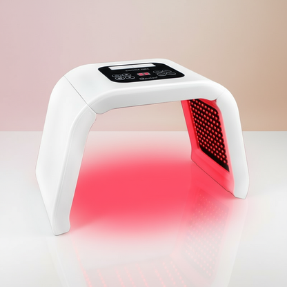 LED Light Therapy Panel with aesthetic background