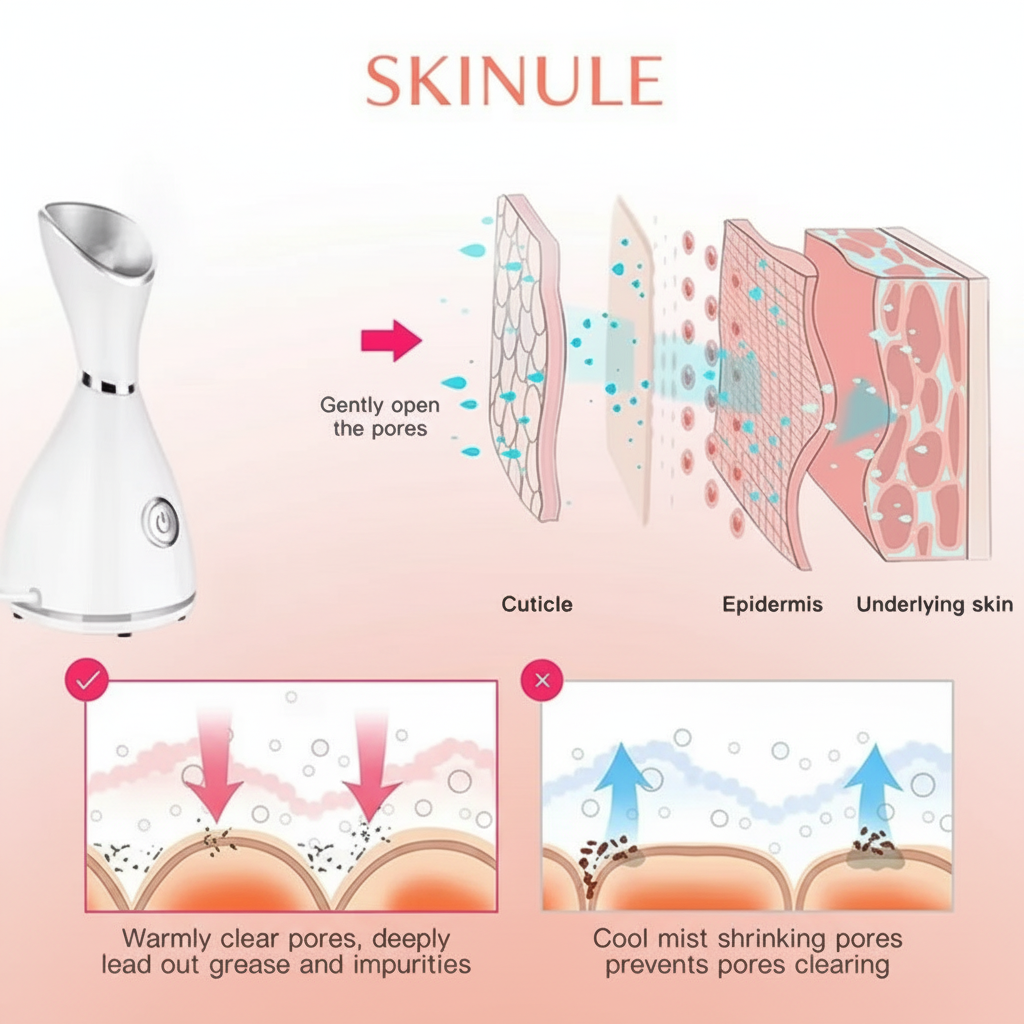 Skinule Facial Steamer - How It Works