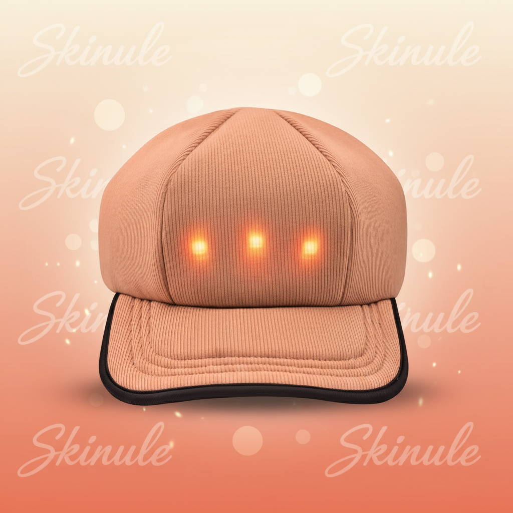 Skinule LED Therapy Cap - Branded Background