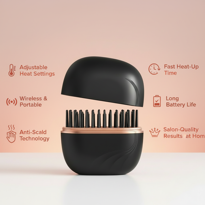 Wireless straightening comb with 6 key benefits